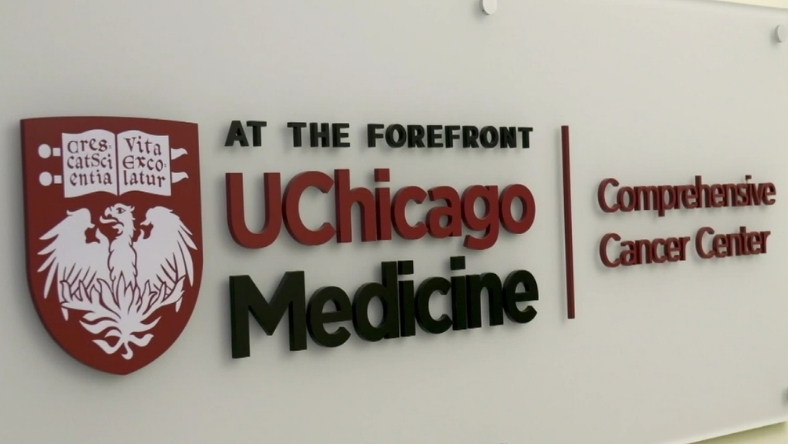 UChicago Medicine Comprehensive Cancer Center wall signage